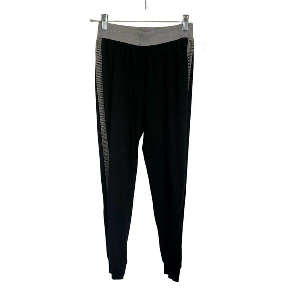 Lascana for Venus Women's Small Gray & Black Cotton Pants w/ Side Netting Detail - Picture 1 of 7